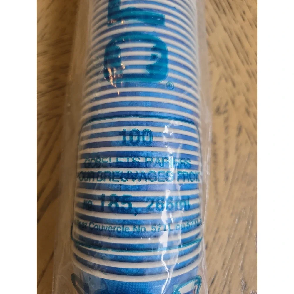 Vintage Pepsi 7oz Disposable Cups 100 Pack 9oz Plus 53 Paper Waxy NOS New Solo